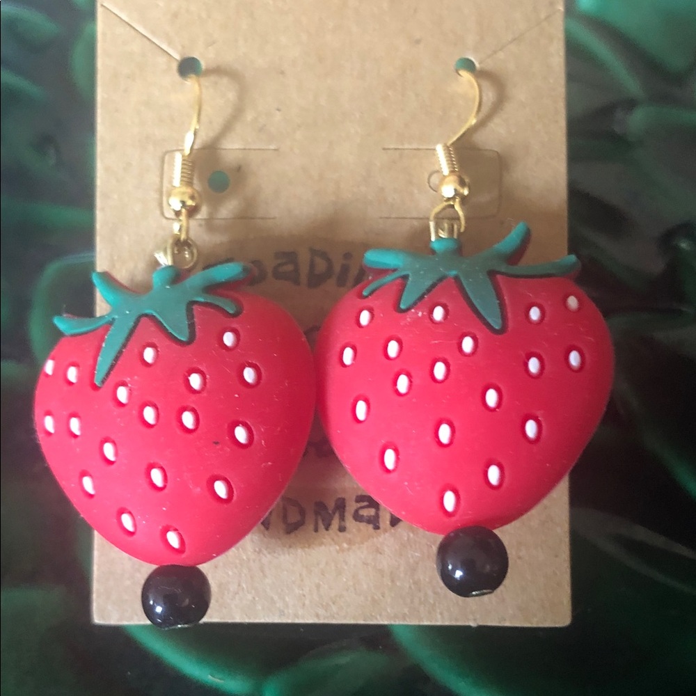 Strawberry Dangle Earrings